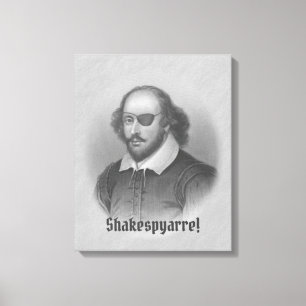 Pirate Shakespeare Canvas Print