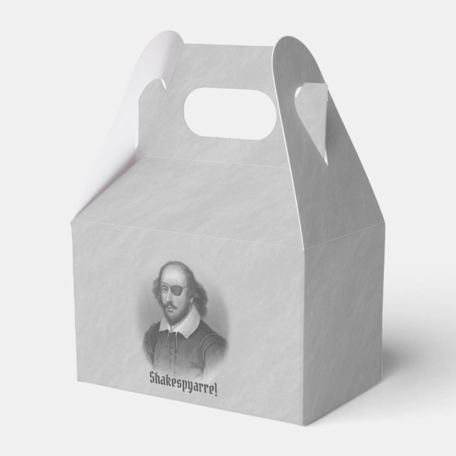 Pirate Shakespeare Favor Boxes (Front Side)