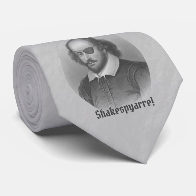 Pirate Shakespeare Neck Tie (Rolled)