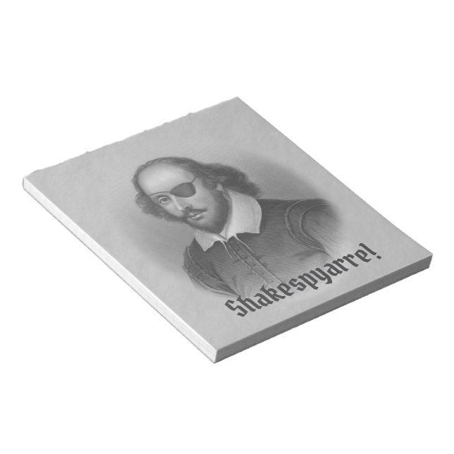 Pirate Shakespeare -  Notepad (Angled)