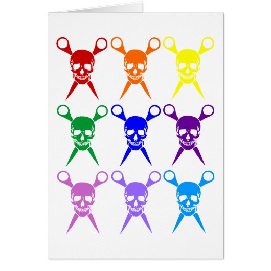 Pirate shears rainbow transparent 2009 cards (Front)
