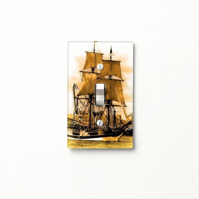 Pirate ship 2 Light Switch Cover (In Situ)