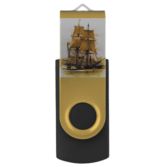 Pirate ship 8 GB flashdrive Flash Drive (Front Vertical)