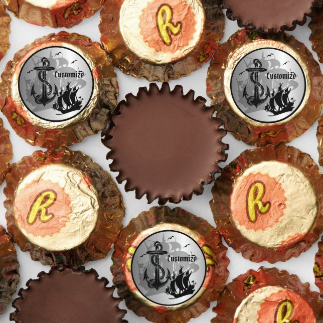 Pirate Ship And Anchor Silver Reese's Peanut Butter Cups (Assorted)
