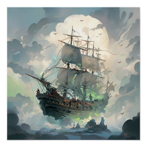 Pirate Ship Art Series _ First Edition 12 Poster