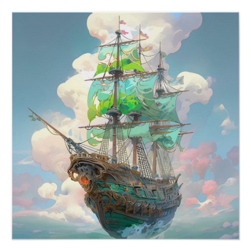 Pirate Ship Art Series _ First Edition 2 Poster