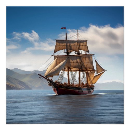 Pirate Ship Art Series _ First Edition 30 Poster