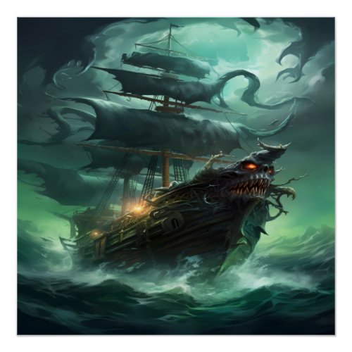 Pirate Ship Art Series _ First Edition 3 Poster