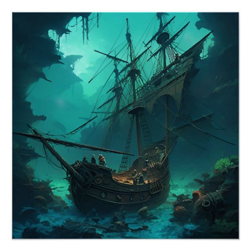 Pirate Ship Art Series _ First Edition 9 Poster