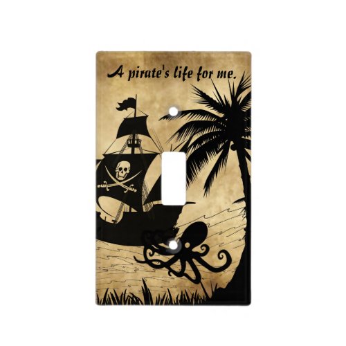 Pirate Ship At Sea Light Switch Cover