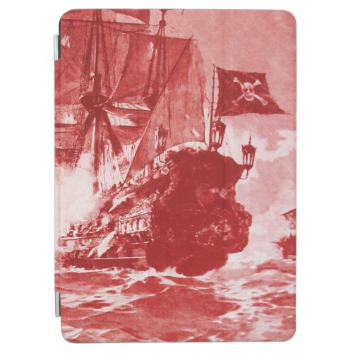 PIRATE SHIP BATTLE IN purple iPad Air Cover