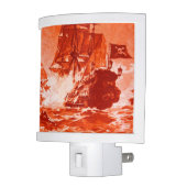 PIRATE SHIP BATTLE IN red Night Light (Left)