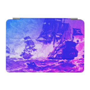 PIRATE SHIP BATTLE ,Pink Blue Sunset iPad Mini Cover
