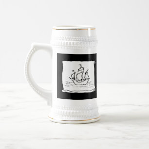 Pirate Ship. Beer Stein