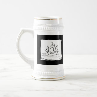 Pirate Ship. Beer Stein
