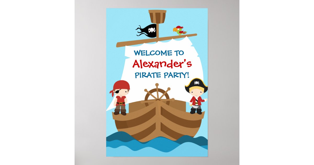 Pirate Party Lunch Napkins, Pirate Party Décor, Pirate Treasure Birthd –  Party Craft Creations