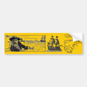 Pirate Ship BumperSticker Bumper Sticker