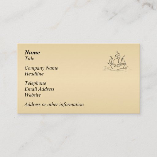 Customizable Pirate ship. business cards