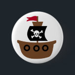 Pirate ship button<br><div class="desc">This is a fun item to wear for a pirate party or to give out as favors at a pirate party!</div>