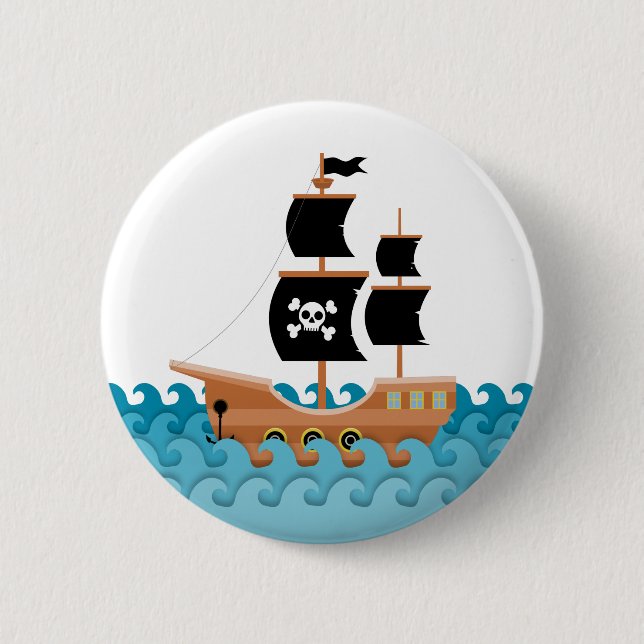 Pirate Ship Button (Front)