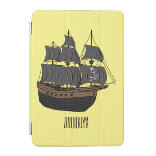 Pirate ship cartoon illustration  iPad mini cover