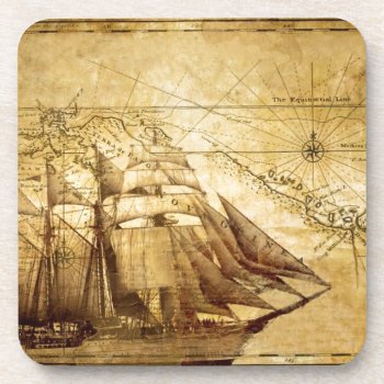 Pirate Ship Coaster by thatcrazyredhead at Zazzle