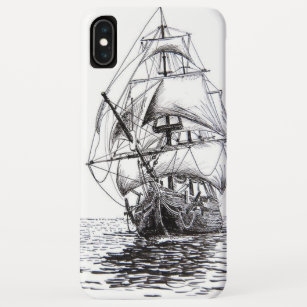 Pirate Ship Drawing Case-Mate iPhone Case