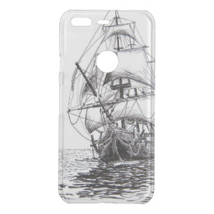 Pirate Ship Drawing Uncommon Google Pixel Case