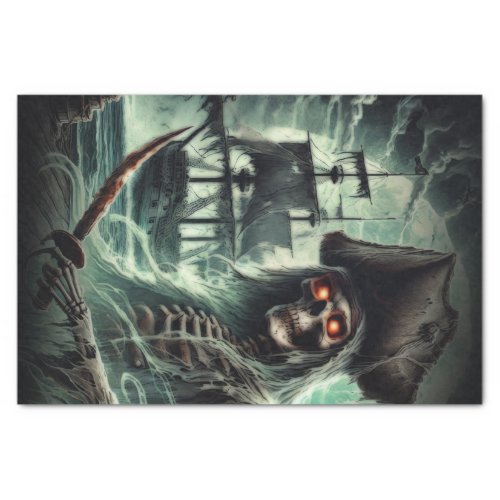 Pirate Ship Ghost Halloween Costume Party Tissue Paper