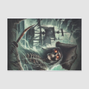Pirate Ship Ghost Halloween Costume Party Tissue Paper