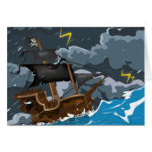Pirate Ship in Storm (Front Horizontal)