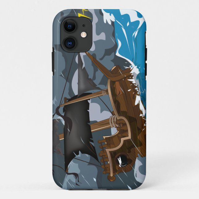 Pirate Ship in Storm Case-Mate iPhone Case (Back)