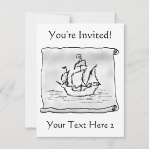 Pirate Ship. Invitation