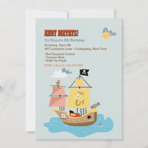 Pirate Ship Invitation