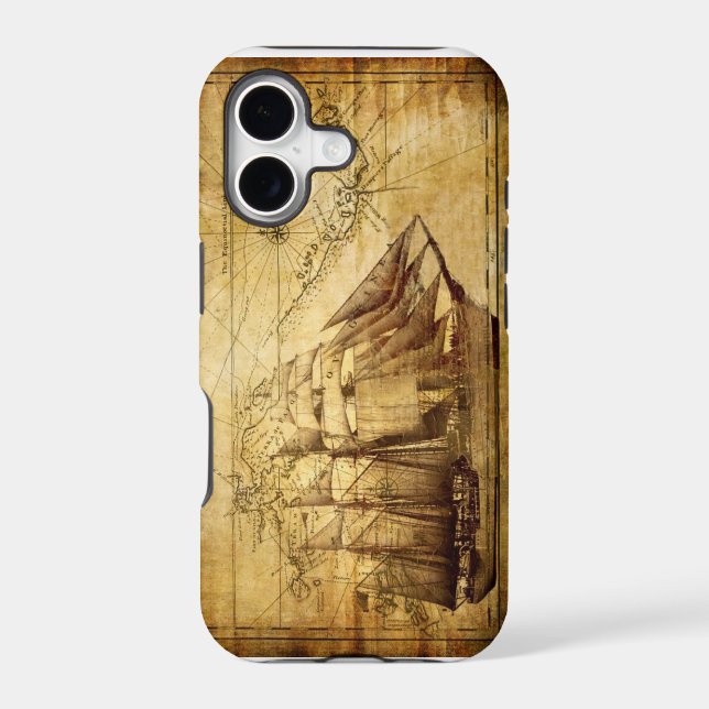 pirate ship iphone case (Back)