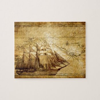 Pirate Ship Jigsaw Puzzle by thatcrazyredhead at Zazzle