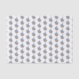 Pirate Ship Jolly Roger Skull and Crossbones Tissue Paper