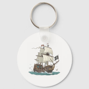 Pirate Ship Keychain