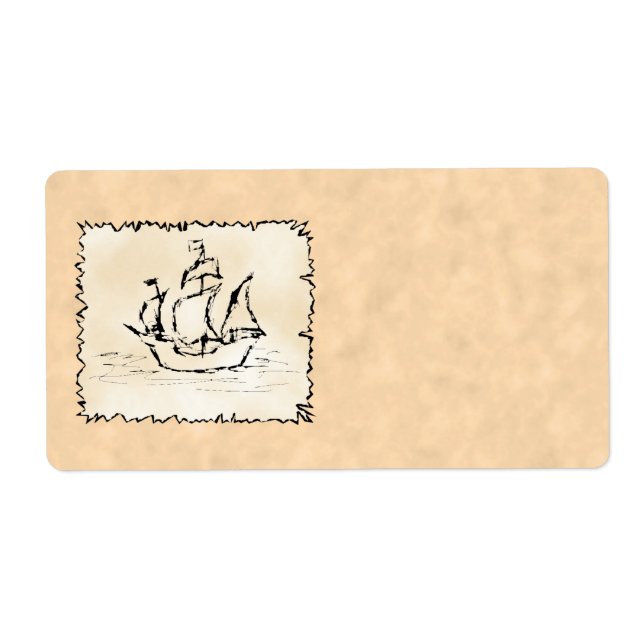 Pirate Ship. Label (Front)