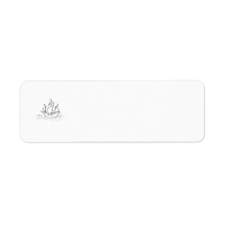Pirate ship. label