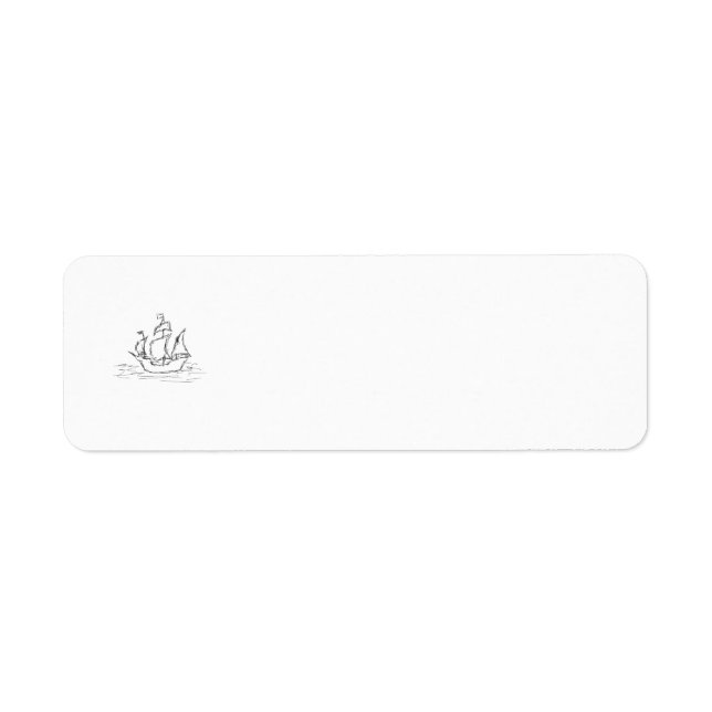 Pirate ship. label (Front)