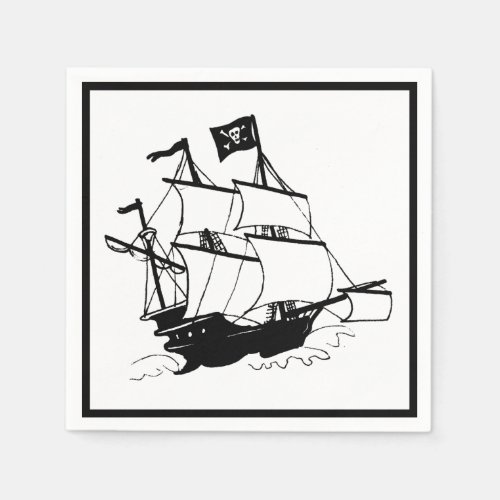 Pirate Ship Paper Napkins