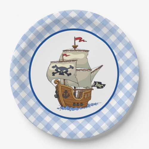 Pirate Ship Paper Plates