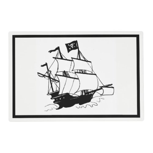 Pirate Ship Placemat
