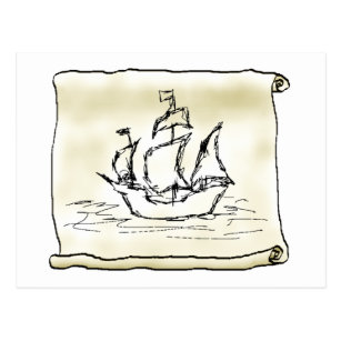 Pirate Ship Postcards - No Minimum Quantity | Zazzle