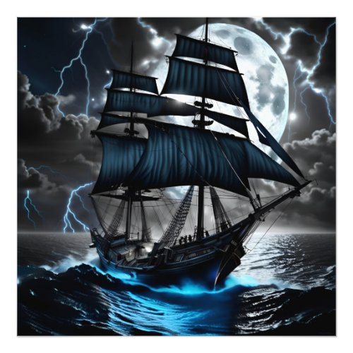 pirate ship poster