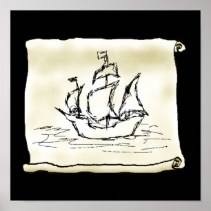 Pirate Ship. Poster