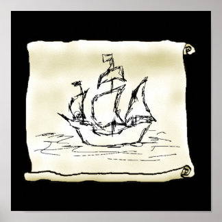 Pirate Ship. Poster