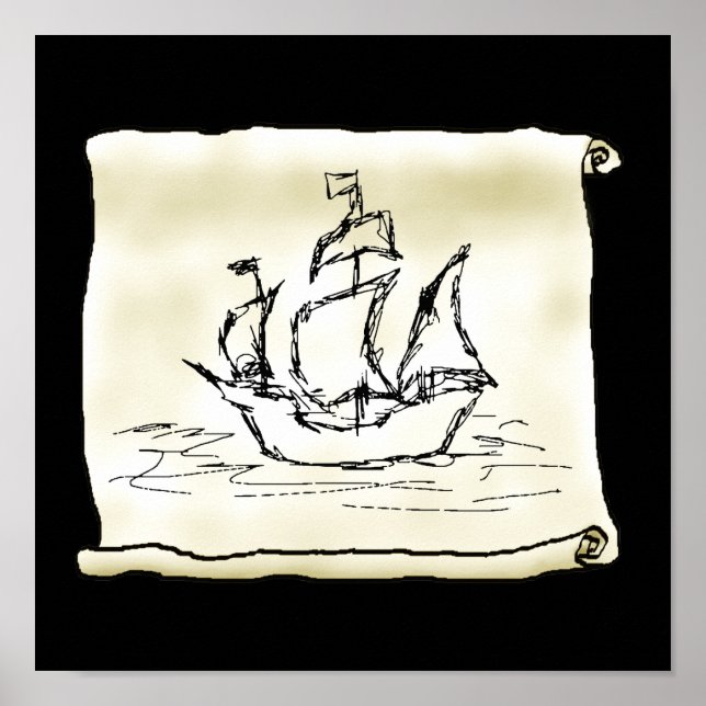 Pirate Ship. Poster (Front)