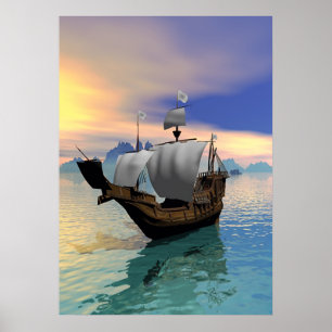 Pirate Ship Poster